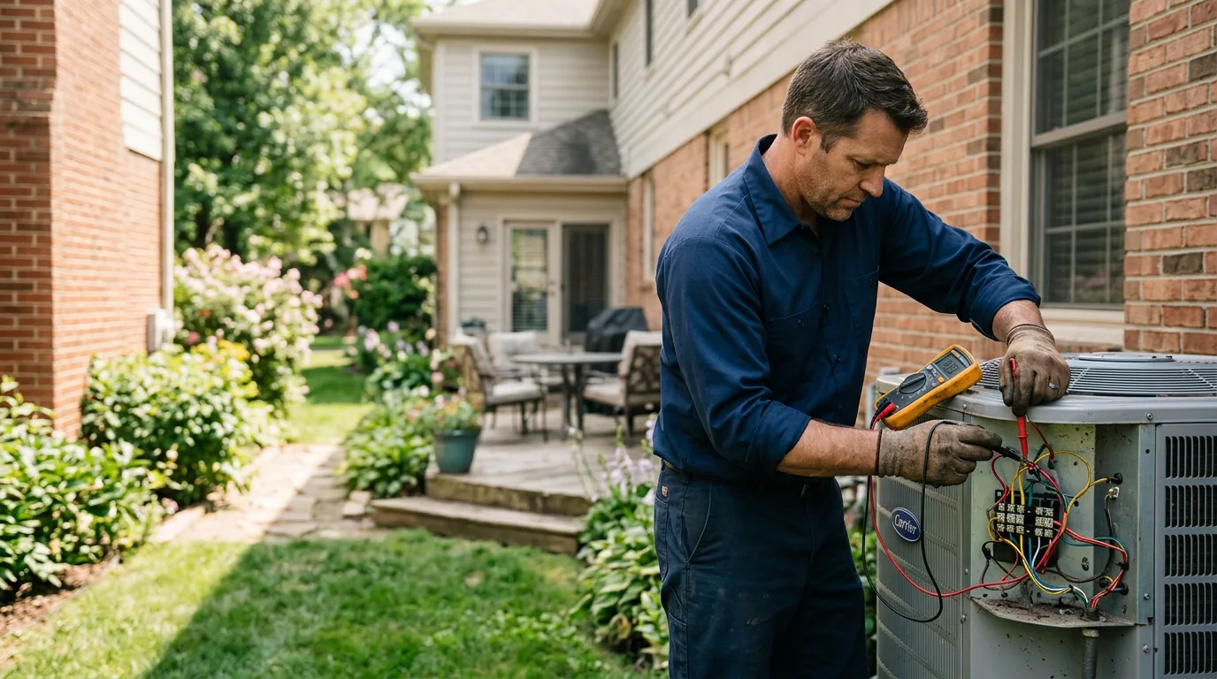HVAC technician working near Roxbury, KS
